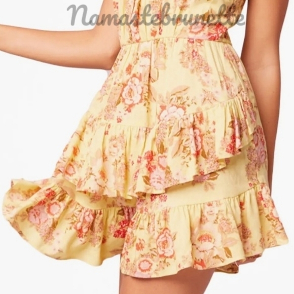 NWT $98 Band of Gypsies Boho Floral Tiered Dress - Picture 6 of 17